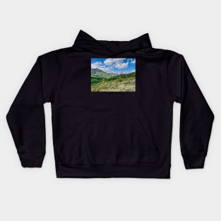 Snowmass village mountains Kids Hoodie